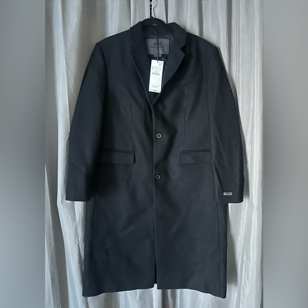 ZARA MENSWEAR STYLE CASHMERE WOOL B COAT STEVEN MEISEL, NEW WITH TAG, SIZE M